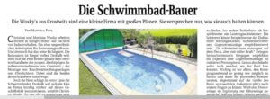 K.IM.S. GmbH Poolbau Artikel Sächsiche Zeitung