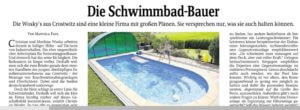 K.IM.S. GmbH Poolbau Artikel Sächsische Zeitung