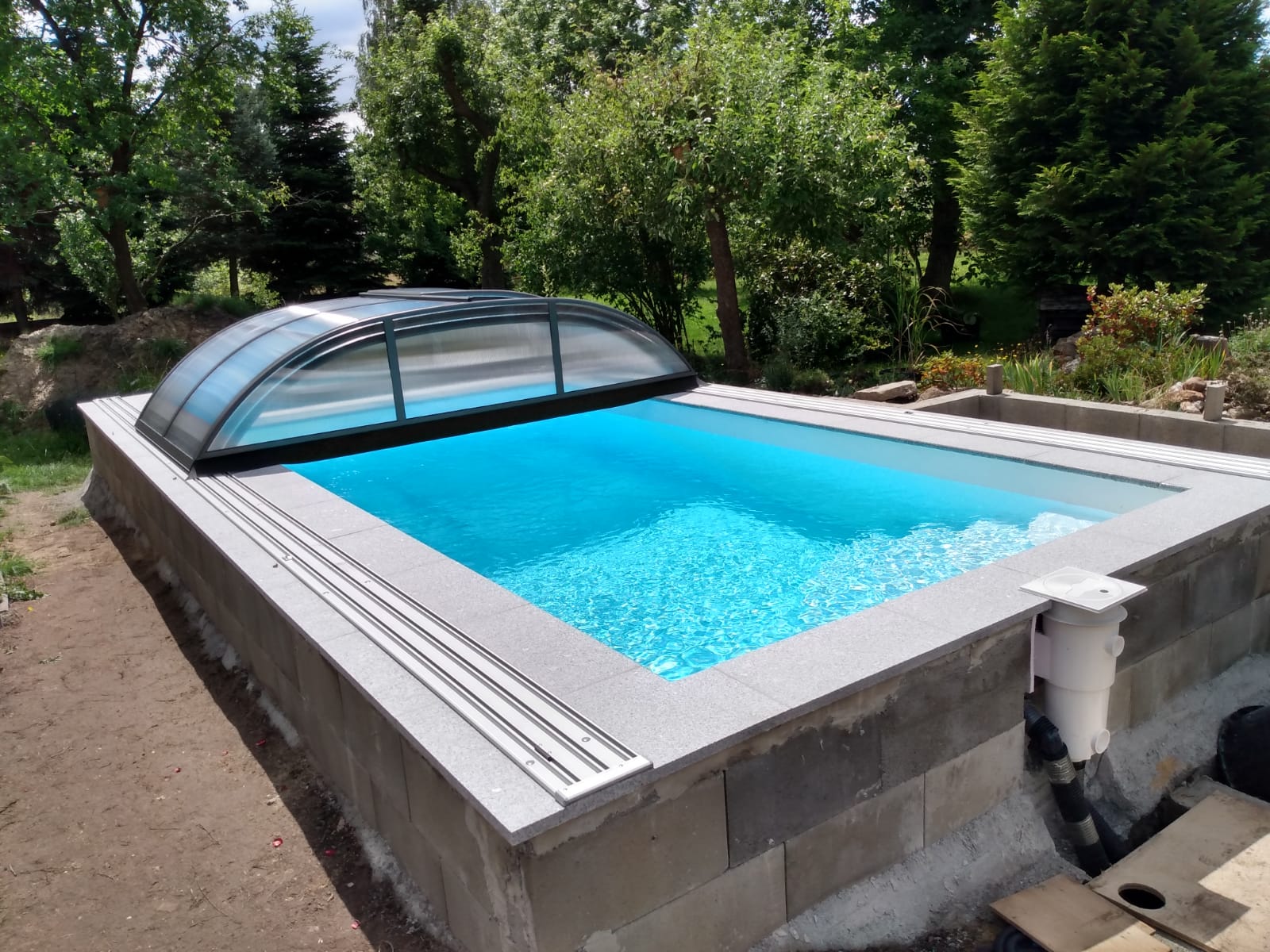 Gartenpool Mit Dach