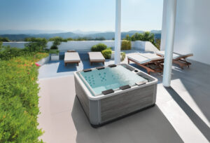 KINEDO Whirlpool A700-2 mit Überlauf Rinne